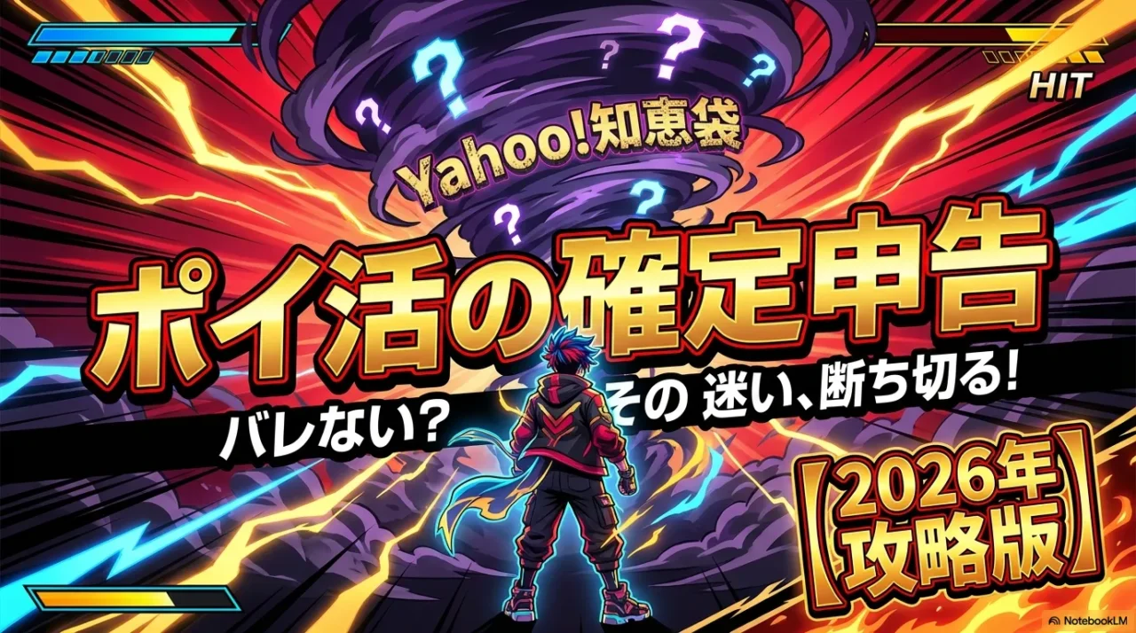 2026年版 ポイ活の確定申告はバレない？知恵袋で迷子のあなたを救う徹底解説の表紙画像