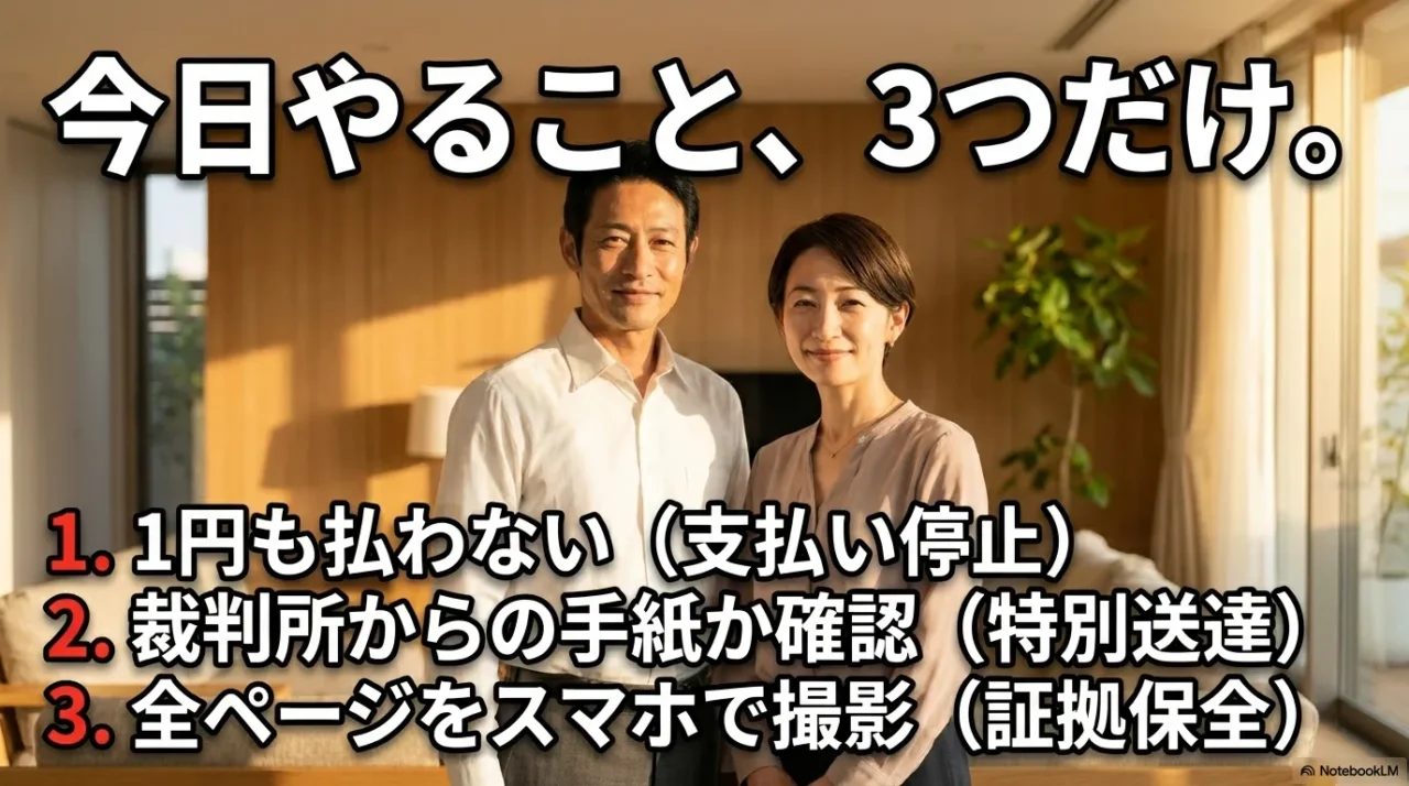 借金の督促状が届いた日にすぐやるべき3つのこと