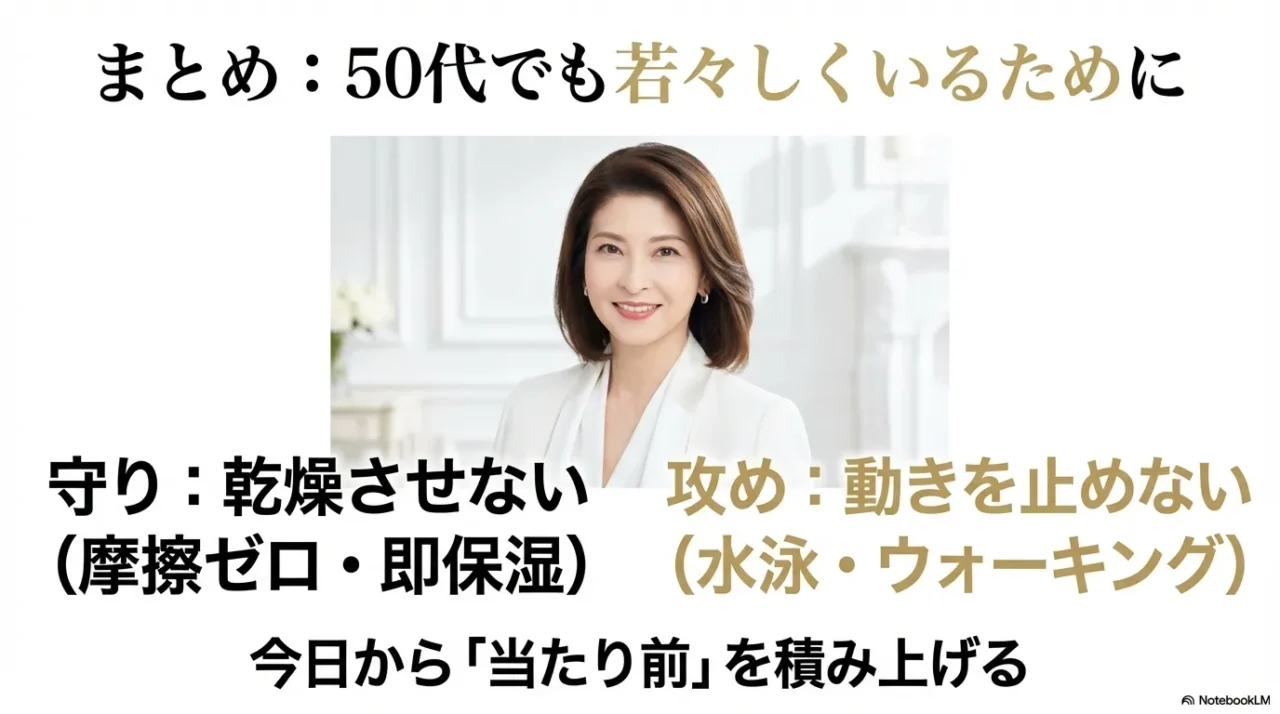 乾燥させない「守り」と動きを止めない「攻め」のまとめ。当たり前を積み上げることの重要性。