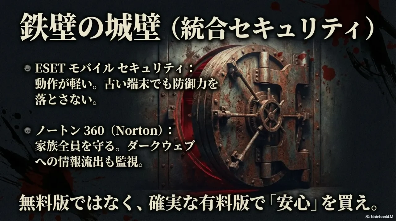 モバイル統合セキュリティで家族全体を守るという補足提案
