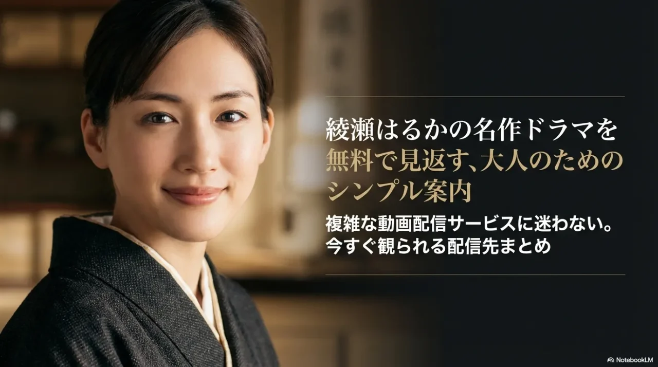 綾瀬はるかの過去ドラマを無料で見る方法を案内する導入画像
