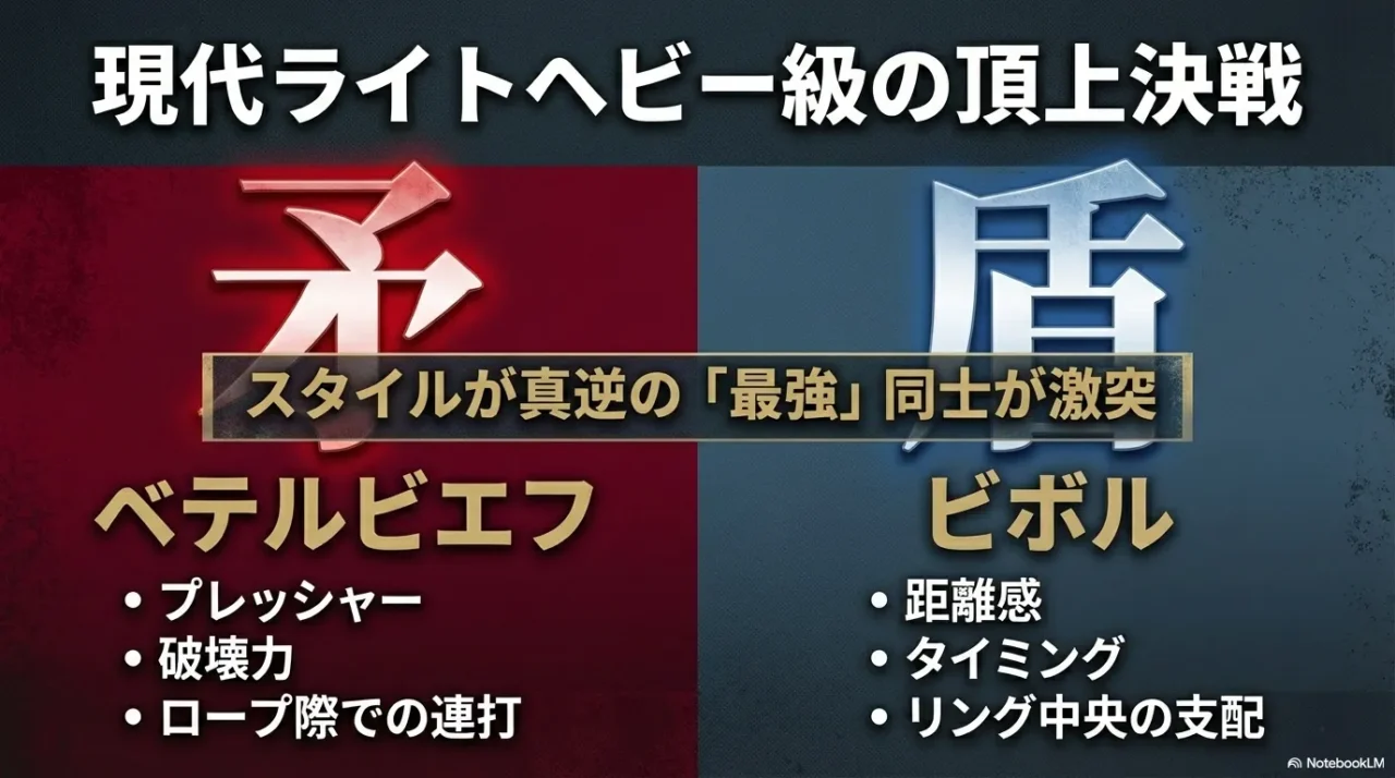 ベテルビエフの破壊力とビボルの距離感、真逆のスタイルが激突する頂上決戦