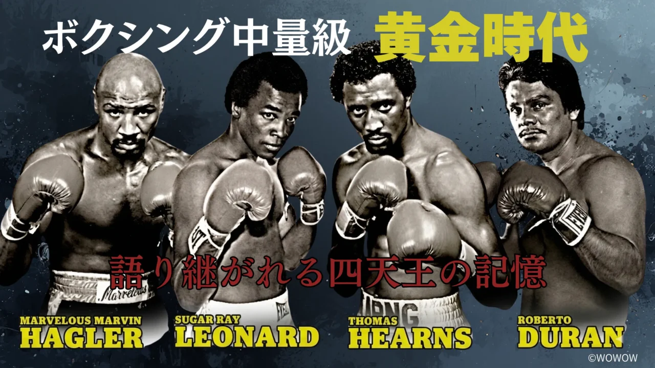 1980年代ボクシングの中量級黄金時代を象徴する表紙画像