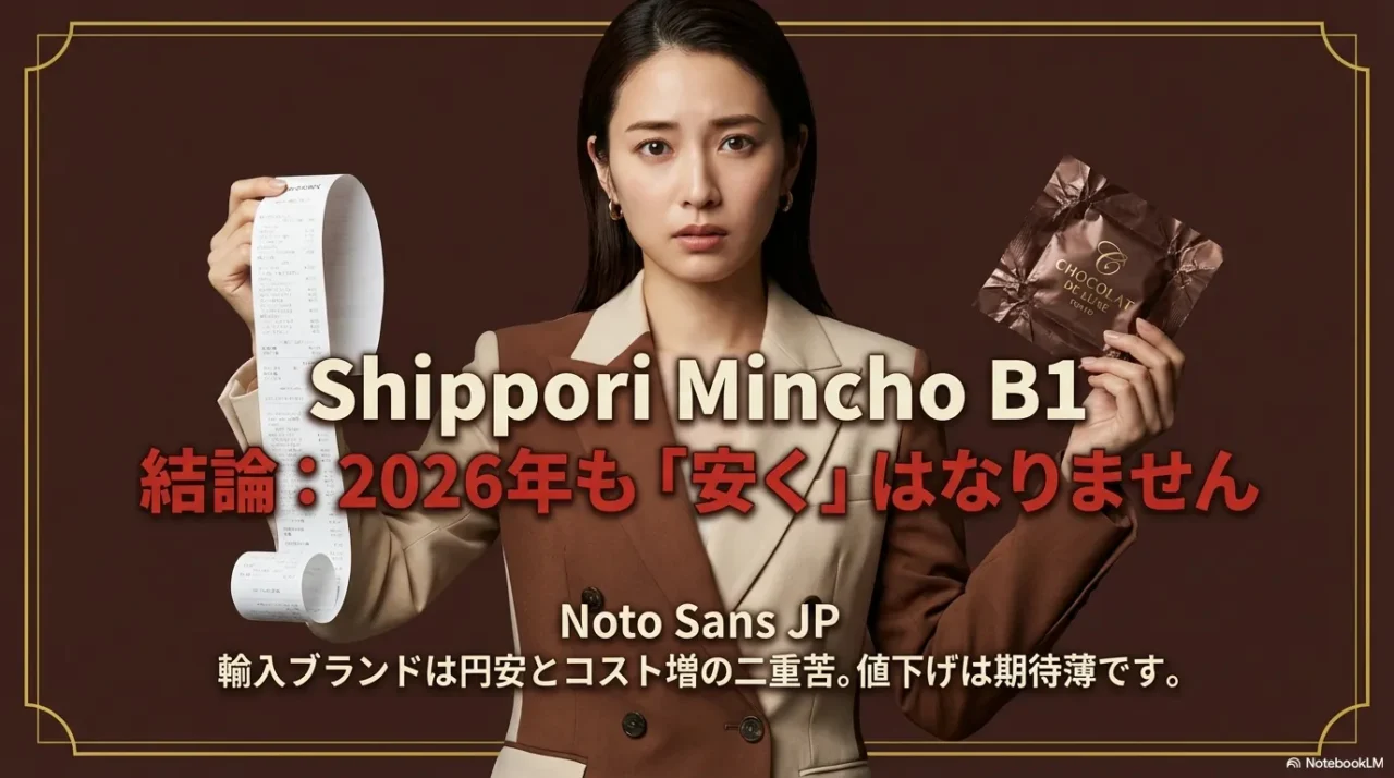 2026年もチョコが安くなりにくい理由をまとめた結論画像