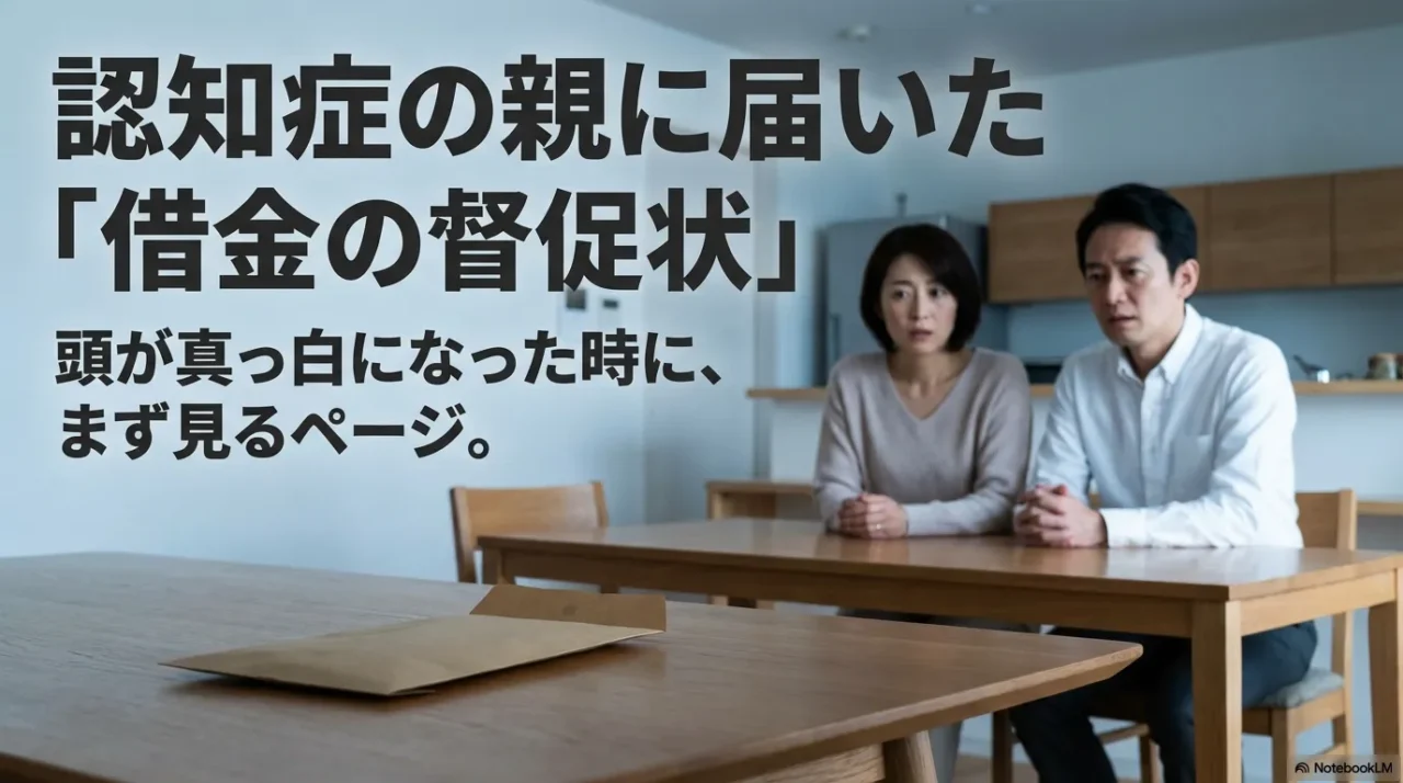 認知症の親に借金の督促状が届いた時の最初の対応