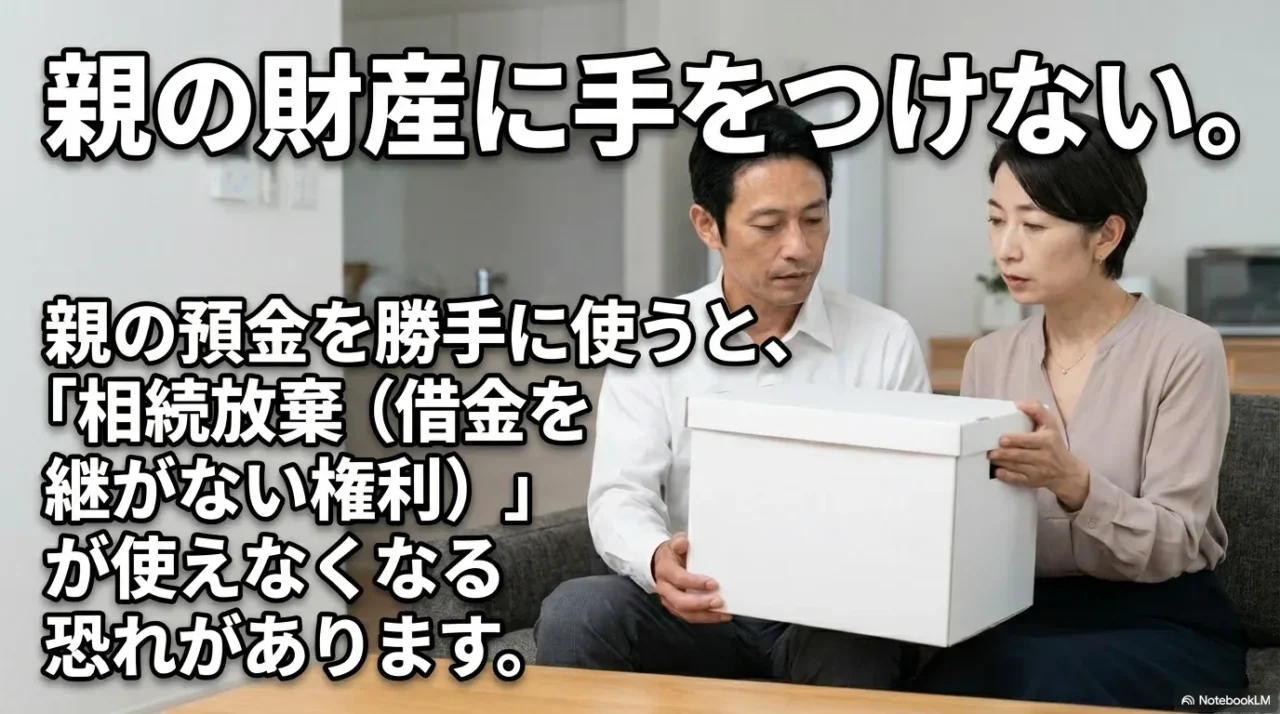 親の預金を勝手に使うと相続放棄できなくなる恐れ