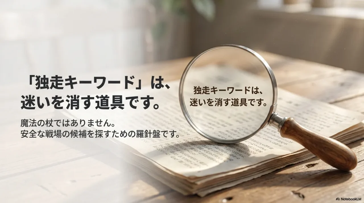 Dokusou Keywordは魔法の杖ではなく戦場選びの羅針盤という画像