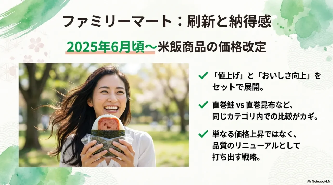 ファミリーマートの米飯商品価格改定とおいしさ向上を両立させる刷新戦略