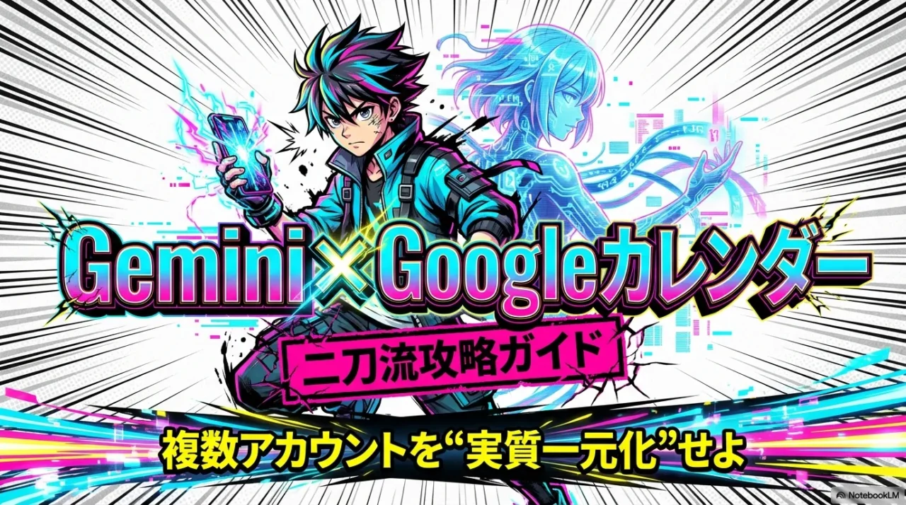 GeminiとGoogleカレンダーを複数アカウントで実質一元化する攻略ガイド