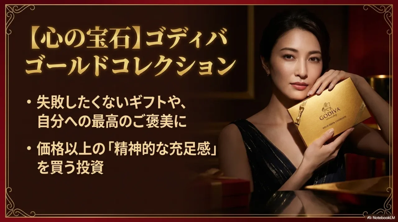 失敗したくないギフトや特別な日にゴディバを選ぶ考え方を示す画像