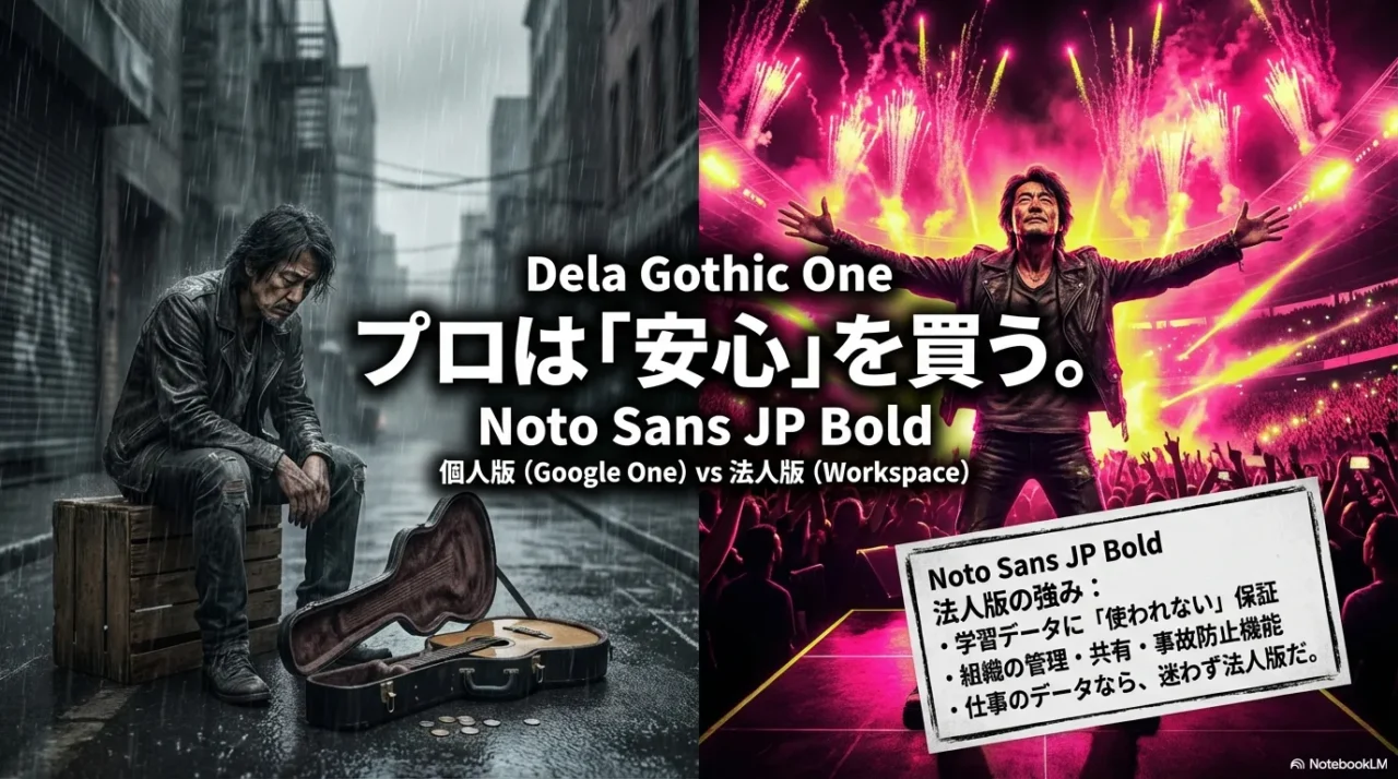 個人向けより法人向けのほうが管理・セキュリティ面も含めて合理的という比較要点