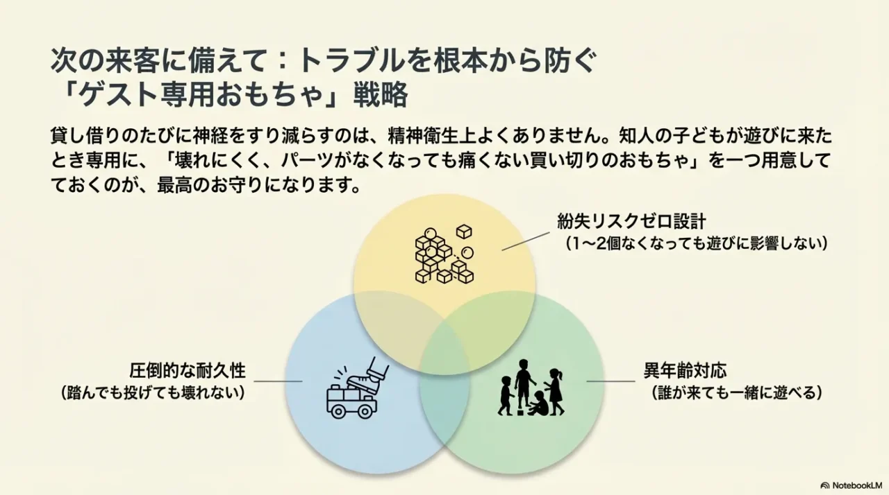 来客用おもちゃ戦略
