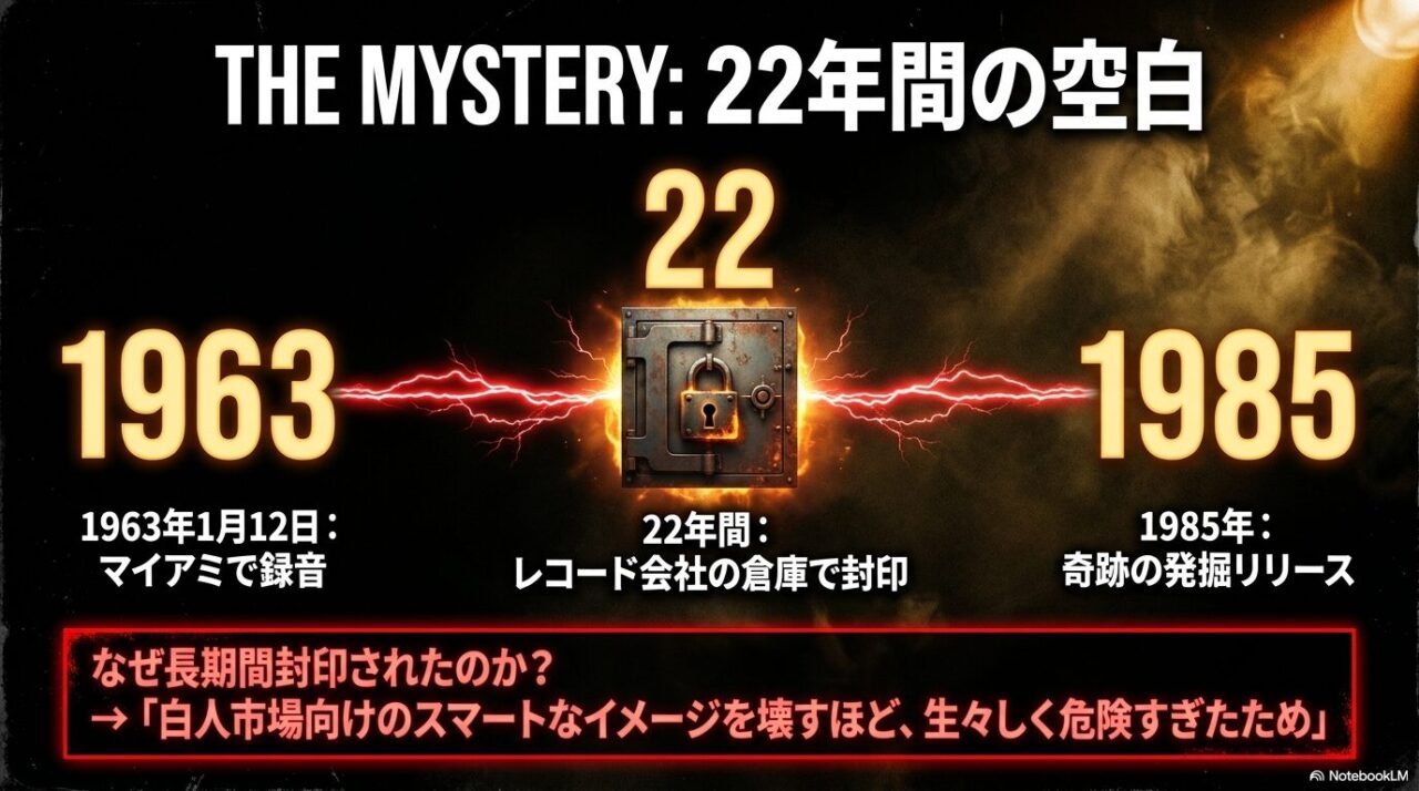 1964年のコパ盤と1963年のハーレムスクエア盤を会場、観客、雰囲気の面から比較した画像。