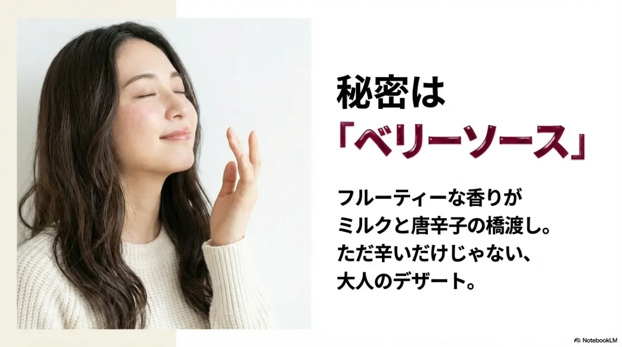 モスのハバネロソフトをおいしくする秘密はフルーティーなベリーソース