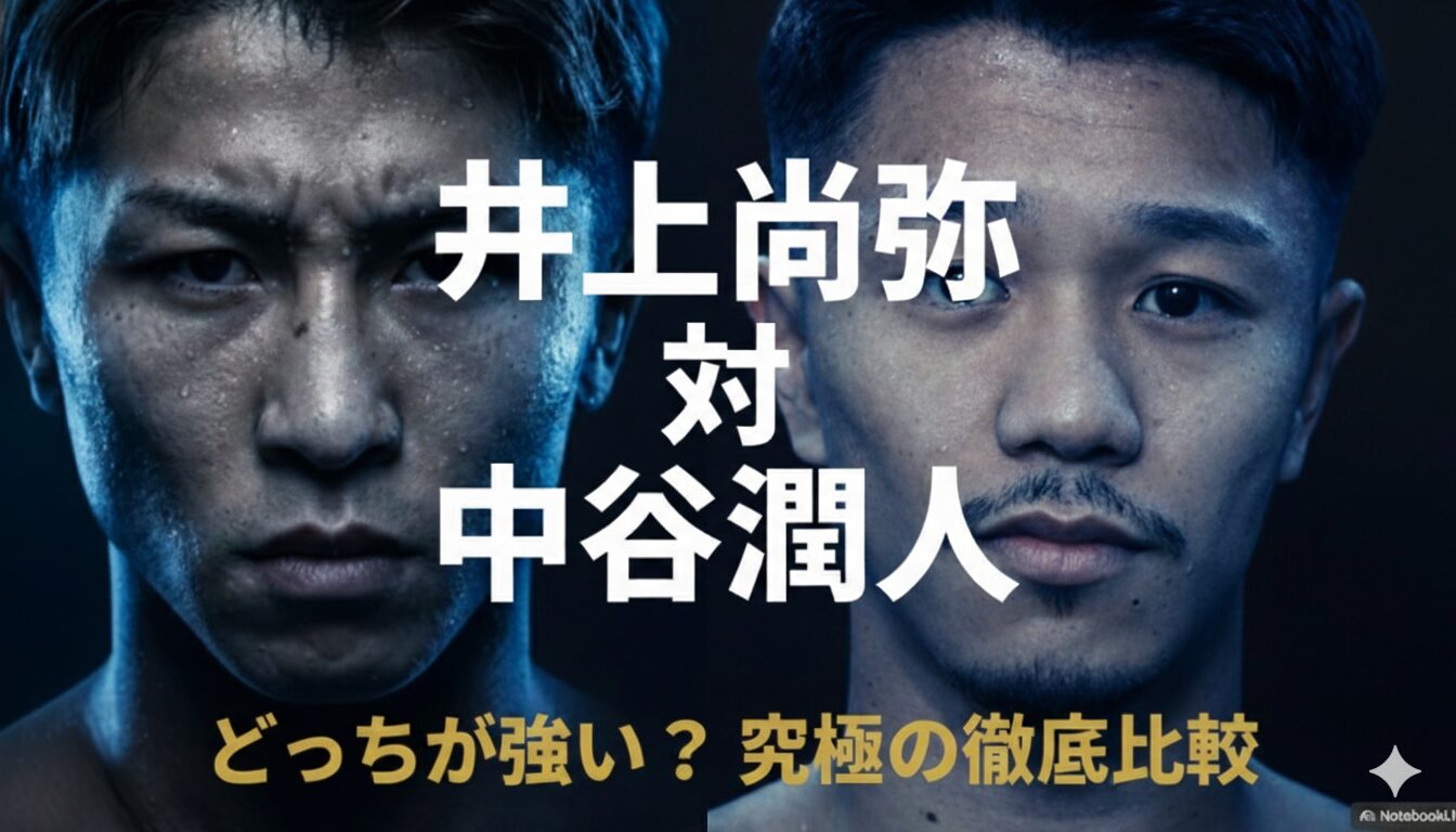 【2026年最新】井上尚弥vs中谷潤人はどっちが強い？Sバンタム級前提の徹底比較と勝敗の分岐点
