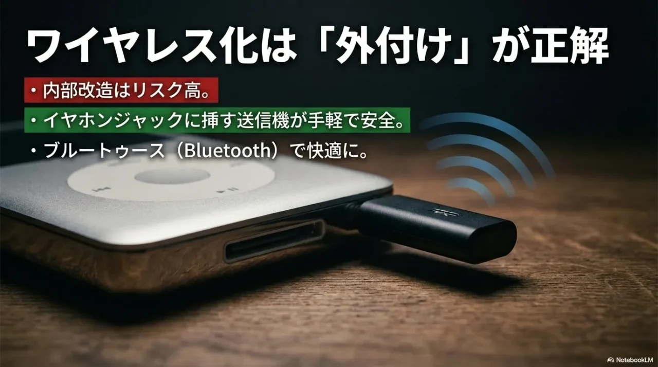 iPod classicのBluetooth化は外付けから始めるイメージ