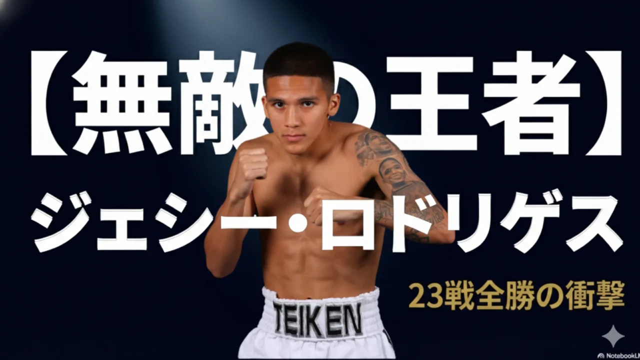 ジェシー・ロドリゲスの23戦全勝を象徴する表紙画像