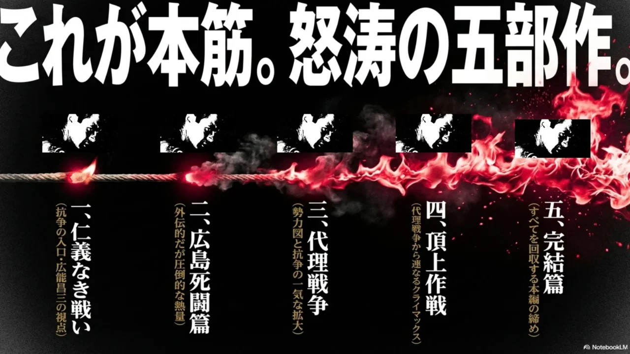 仁義なき戦いオリジナル5部作の構成