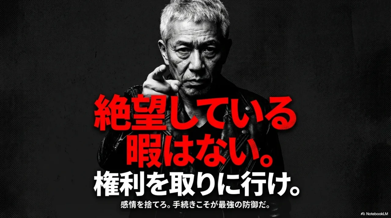 「絶望している暇はない。権利を取りに行け」と訴える画像