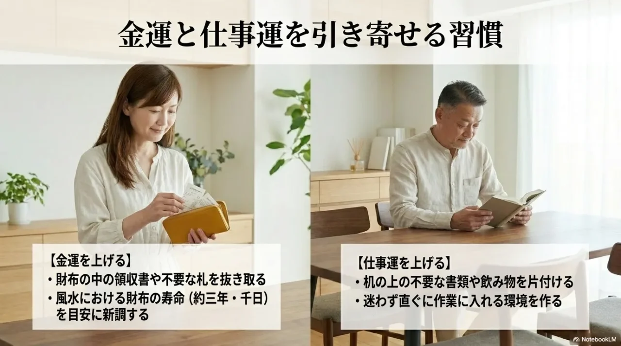 金運と仕事運を上げるために財布や机を整える開運習慣