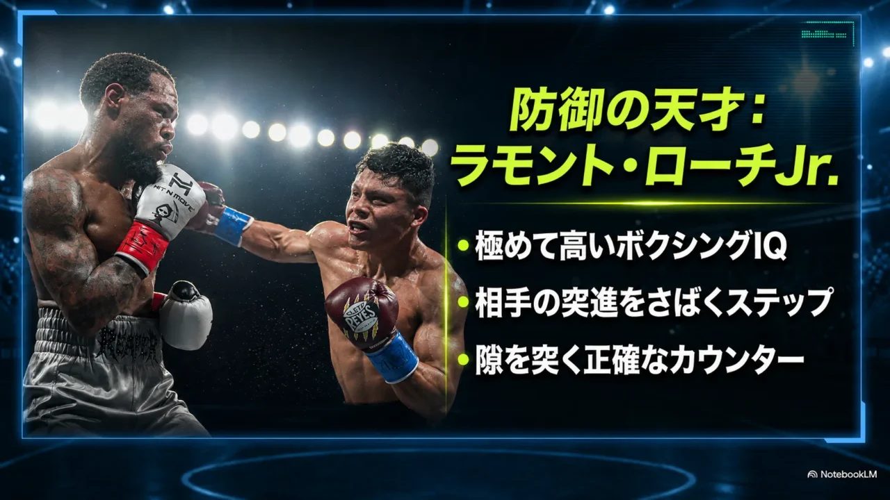 ラモント・ローチJr.の防御力とカウンター技術