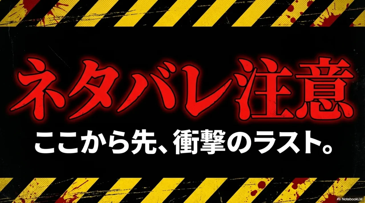ここから先はネタバレ注意であることを示す警告画像