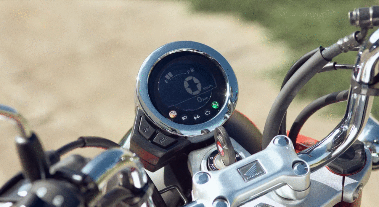 ホンダ モンキー125のデジタルメーターパネル