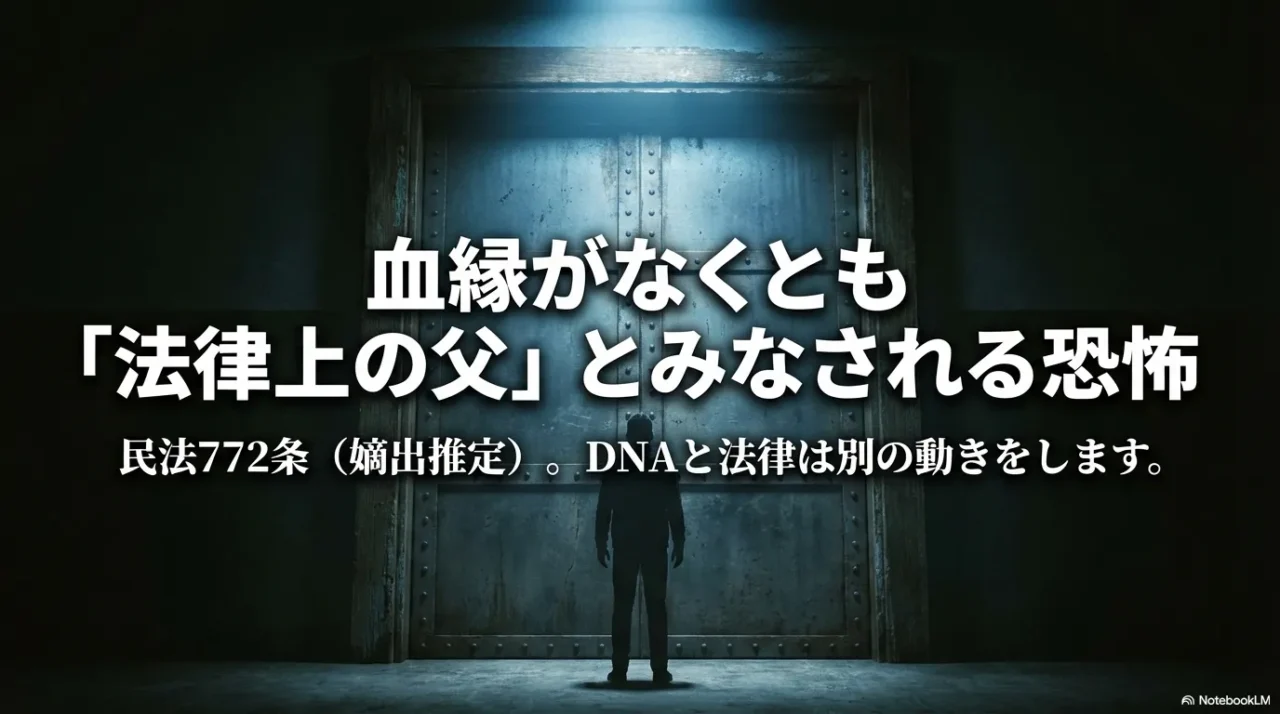 扉の前に立つ人物が制度の重さを感じさせるイメージ画像