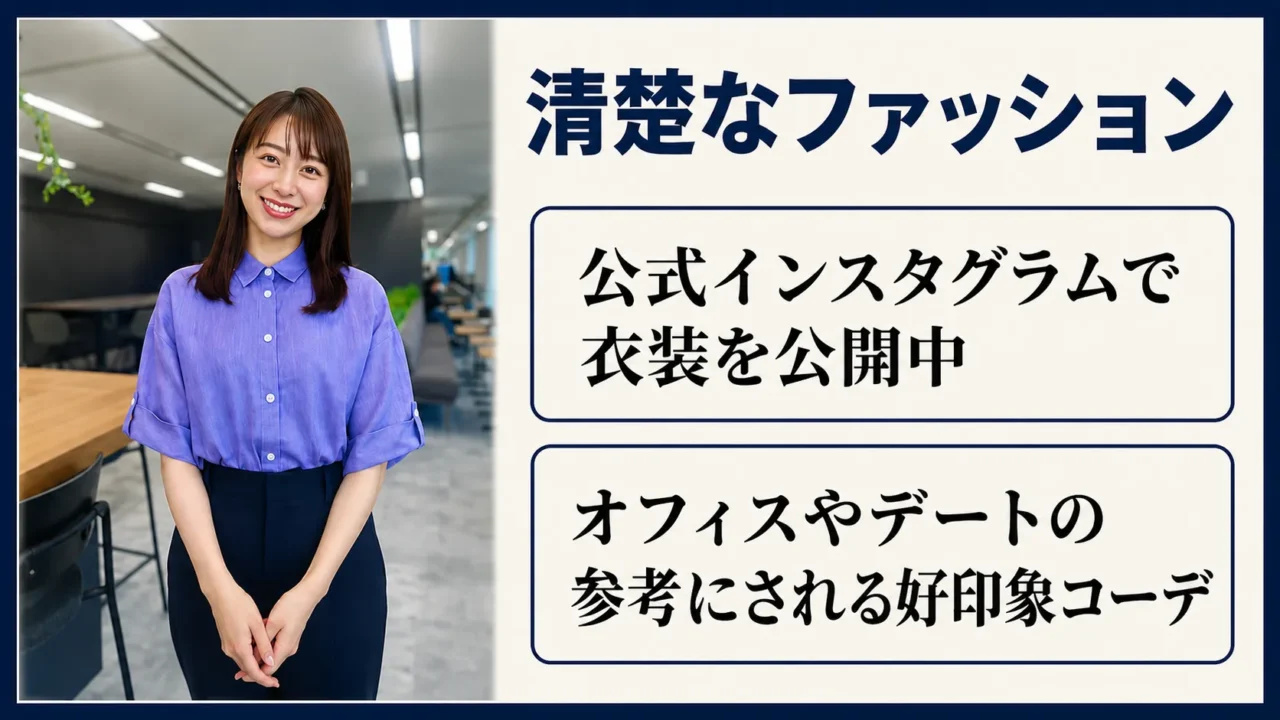 林美沙希の公式インスタグラムで公開される清楚な衣装や好印象コーデを紹介する画像