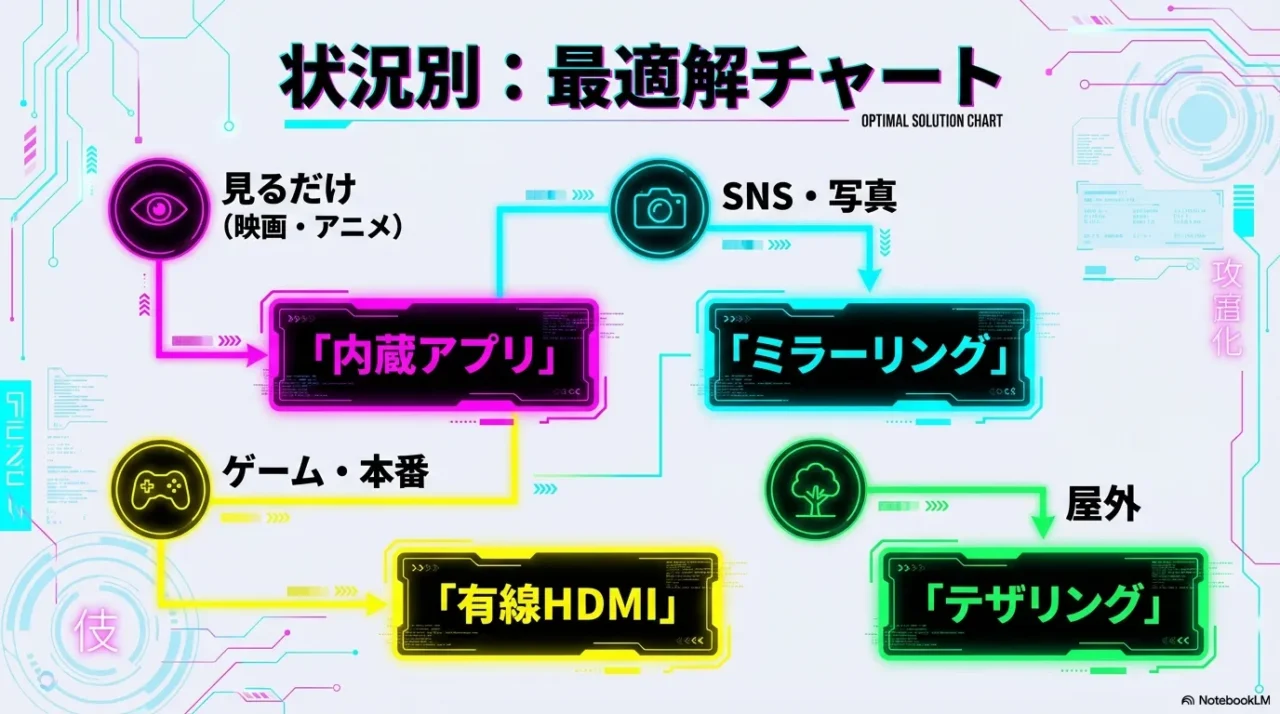 映画・SNS・ゲーム用途別に最適な接続方法を整理したまとめ