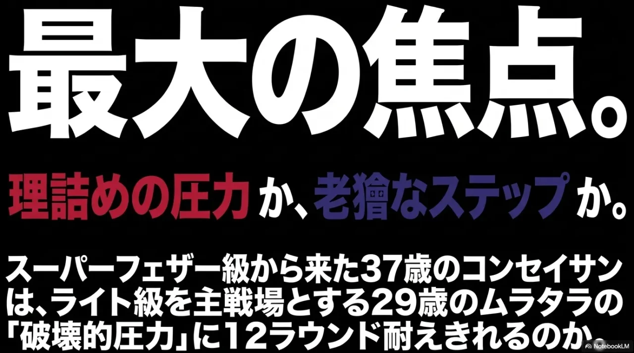 試合の最大の焦点となるムラタラの圧力とコンセイサンのステップ