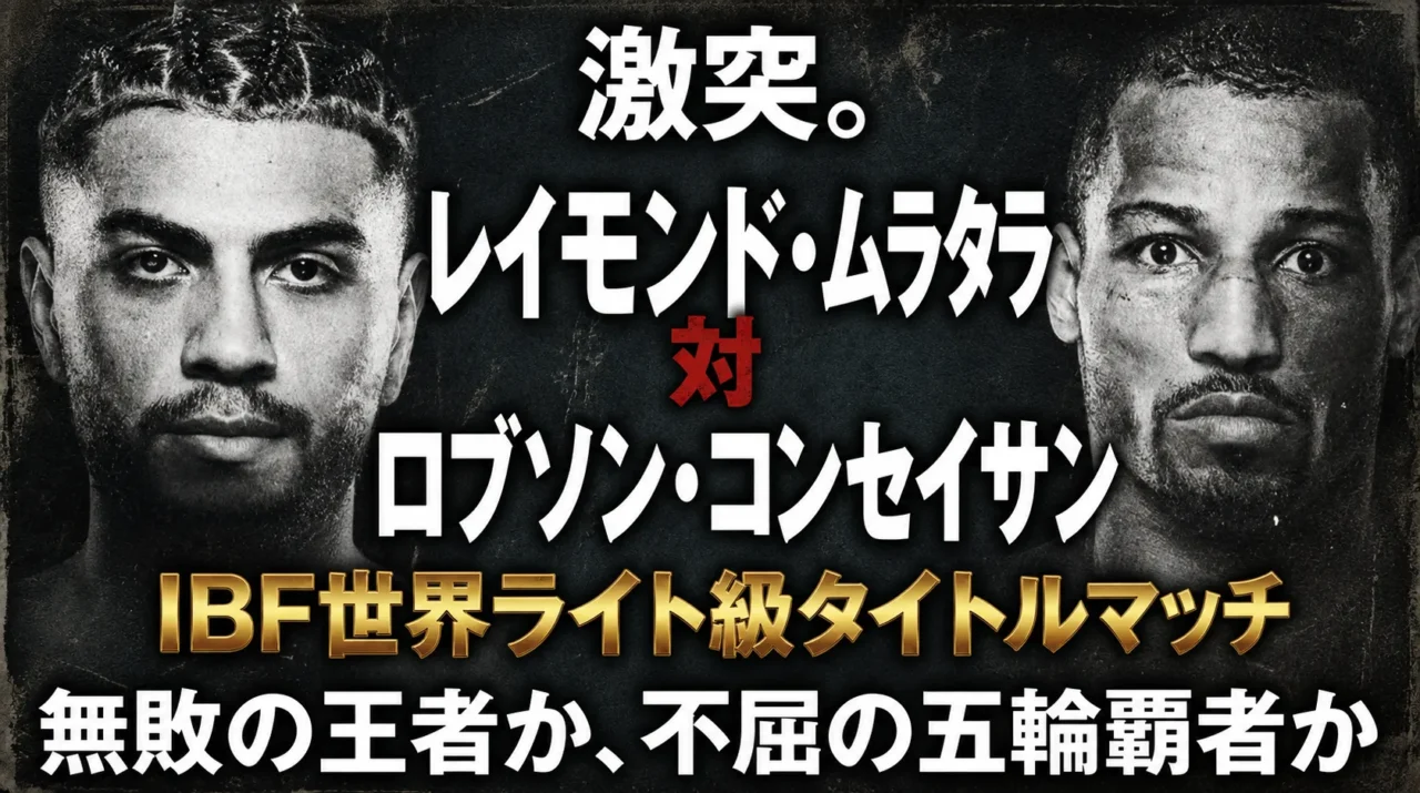 レイモンド・ムラタラとロブソン・コンセイサンのIBF世界ライト級タイトルマッチ