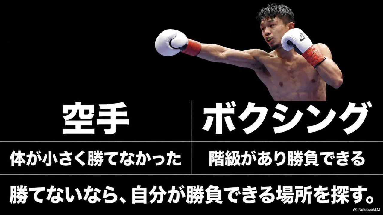 中谷潤人が空手で勝てなかった経験からボクシングに可能性を見つけた流れ