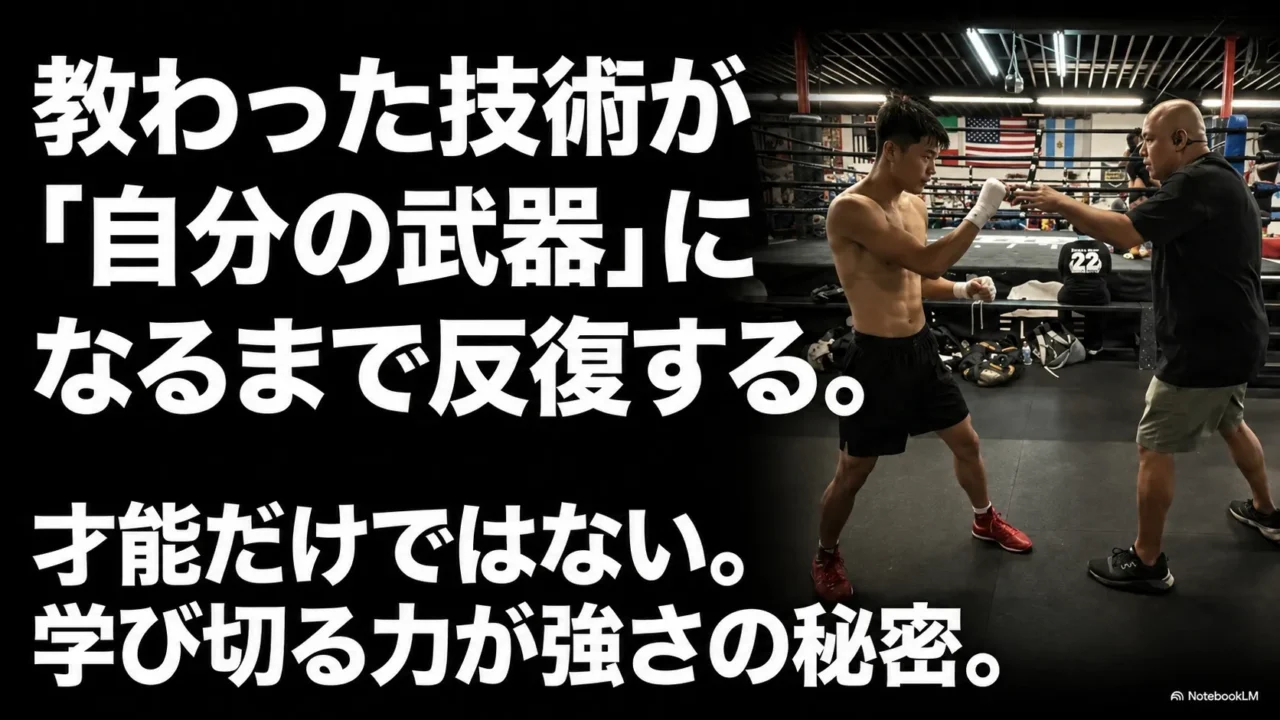 中谷潤人が教わった技術を自分の武器にするまで反復する姿勢