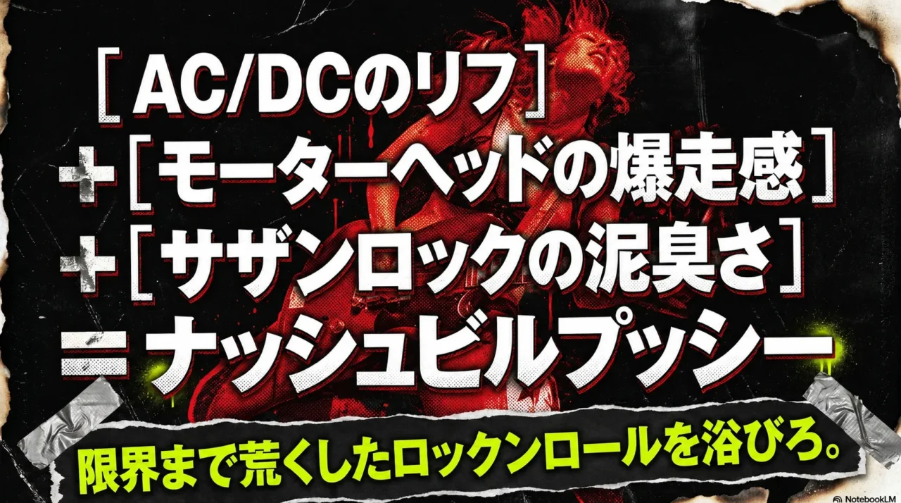 AC/DCのリフとモーターヘッドの爆走感とサザンロックの泥臭さを持つナッシュビルプッシー