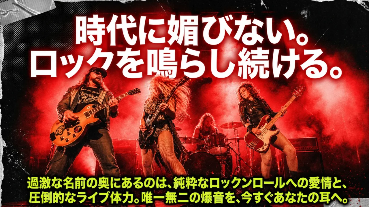 ナッシュビルプッシーのライブ体力と時代に媚びないロックンロールを表現した画像