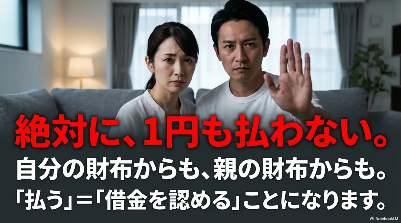 借金は自分の財布からも親の財布からも1円も払ってはいけない