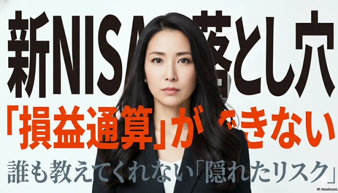 新NISAでは損益通算ができない落とし穴を示す表紙画像