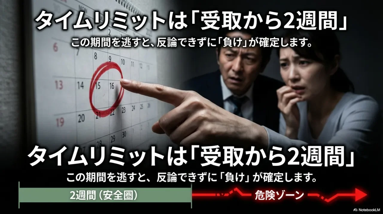 支払督促は受取日から2週間以内に異議を出さないと不利になる