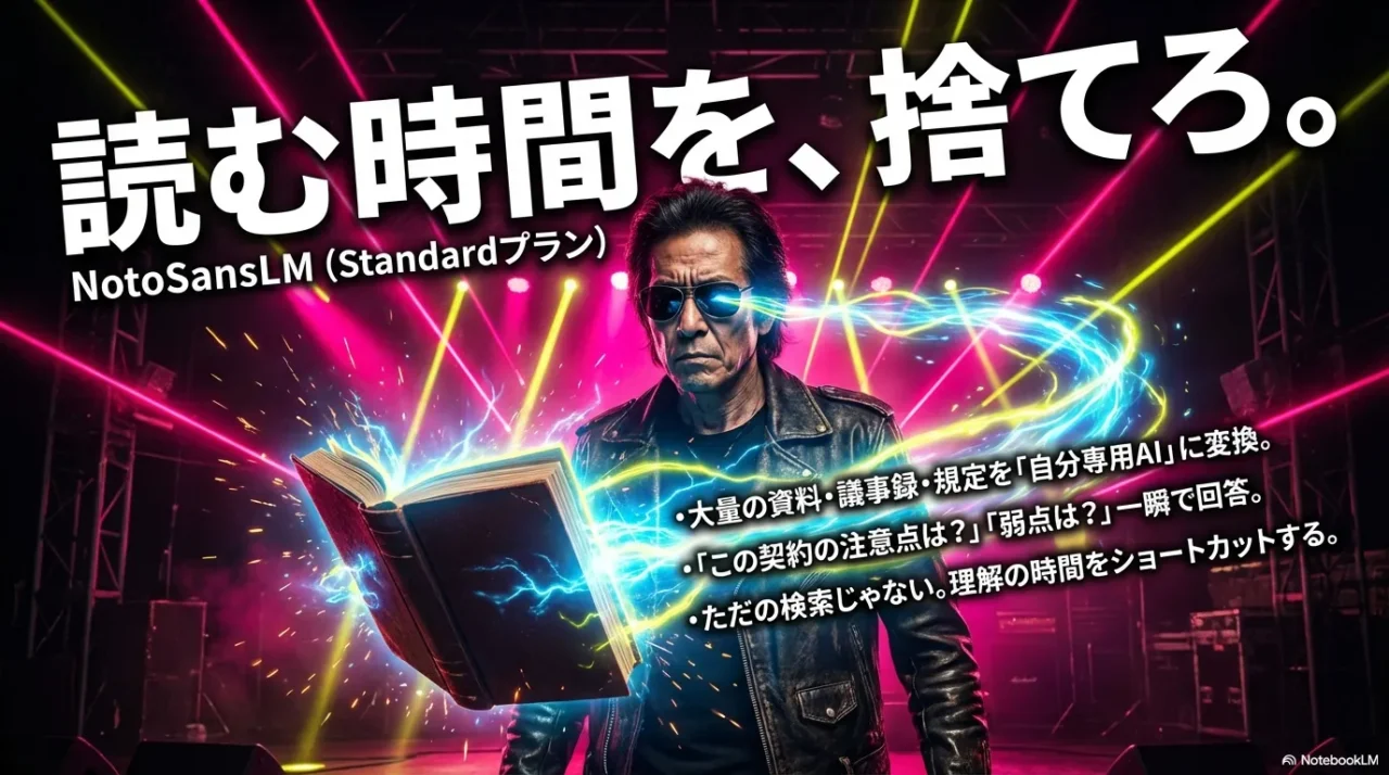 NotebookLMで社内資料や契約書を読み込み、要点整理や質問で理解を早める使い方