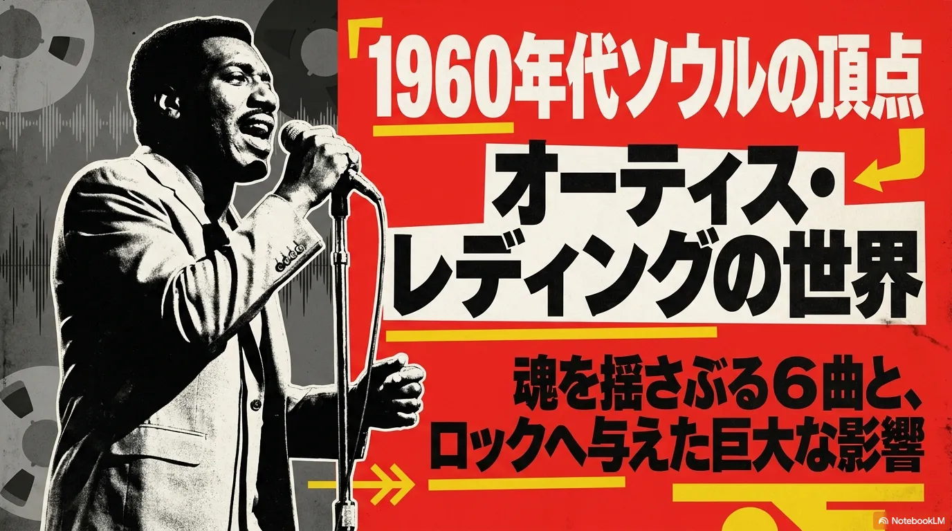 歌うオーティス・レディングと代表曲6曲、ロックへの影響を紹介する画像