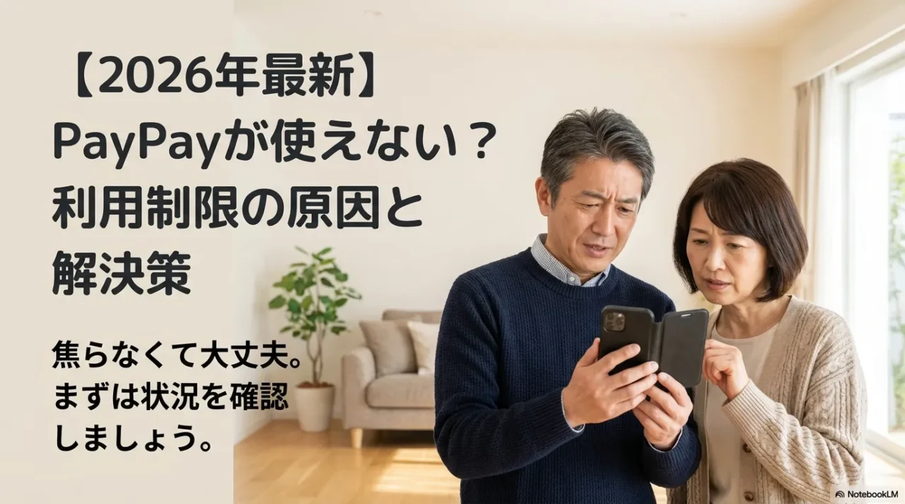 PayPayで「現在ご利用が制限されています」と表示され、決済できず困っている方向けの導入イメージ