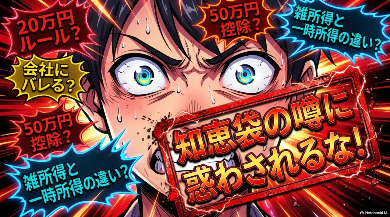 20万円ルール、会社バレ、50万円控除など、ポイ活ユーザーが抱える税金の悩みキーワード一覧