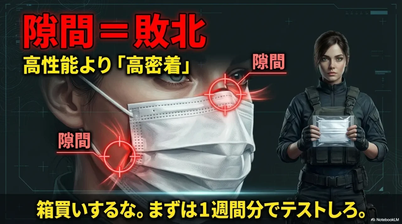花粉対策マスクは高性能より高密着。隙間を作らないことが重要