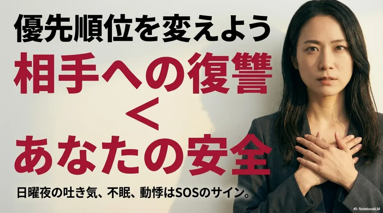 相手への復讐より自分の安全を優先するメッセージ画像