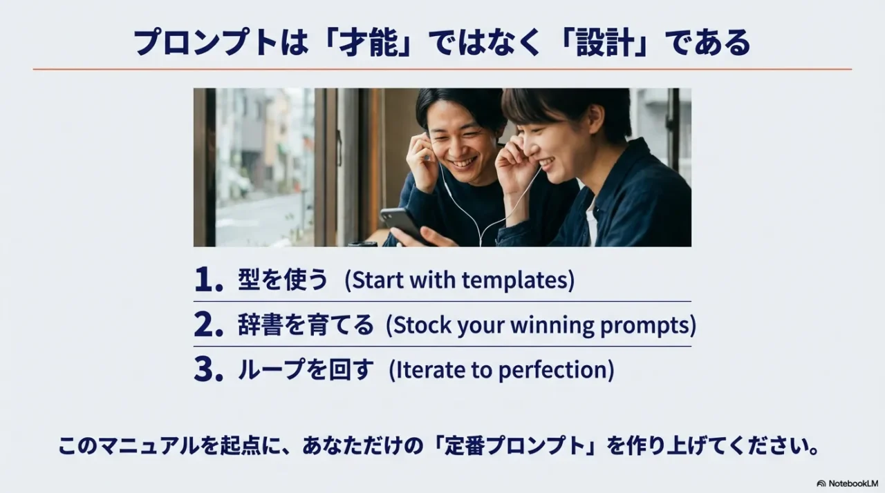 型を使い辞書を育てループを回すSuno AIプロンプト設計の考え方
