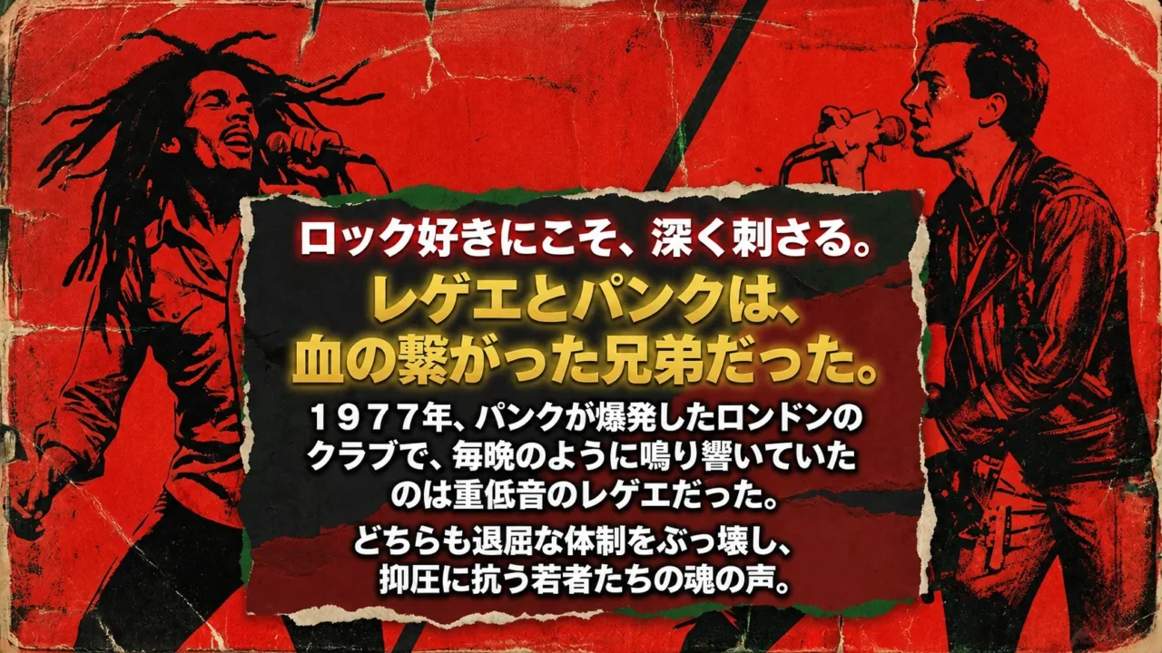 レゲエとパンクのつながりを表現した画像