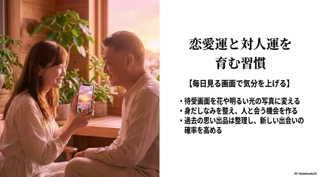 恋愛運と対人運を上げる待ち受けや身だしなみの開運習慣