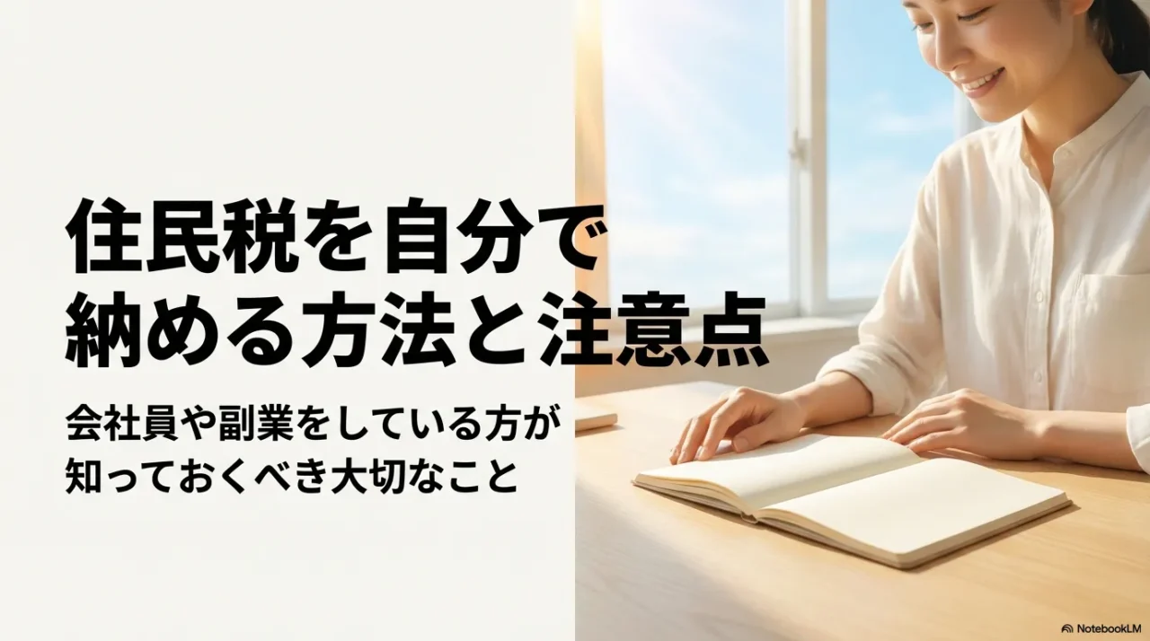 住民税を自分で納める方法と注意点をイメージした導入画像