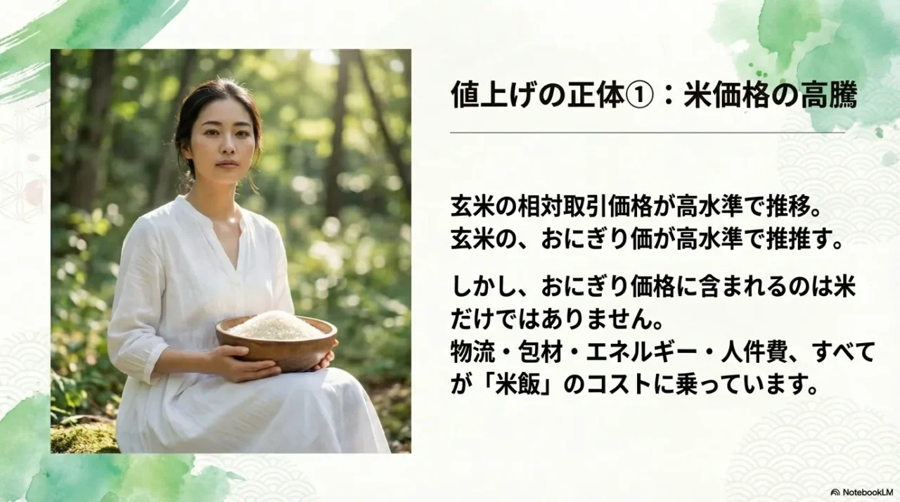 米の取引価格高騰と物流・人件費がおにぎり価格に与える影響の解説